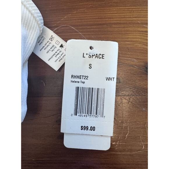 L*Space Ribbed Helena Bikini Top White & Wilder Bottom Hot Pink & Purple S NWT - Picture 8 of 16